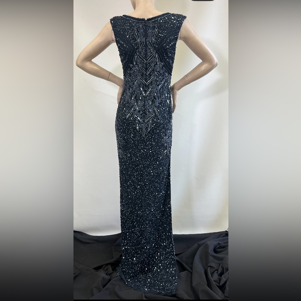 Aidan Mattox fully beaded sleeveless V-Neck long dress - Picture 13 of 13